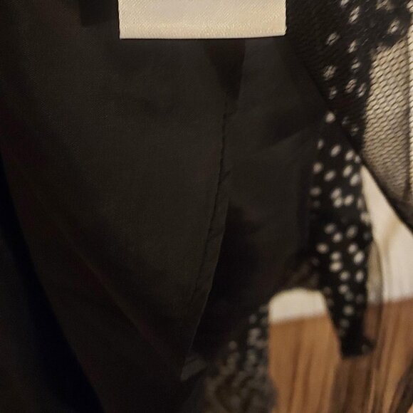 Midi - M - Black and White Spotty Dress - Picture 3 of 6